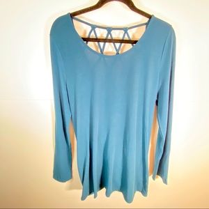 NWT - She + Sky Cross Band Strappy Top